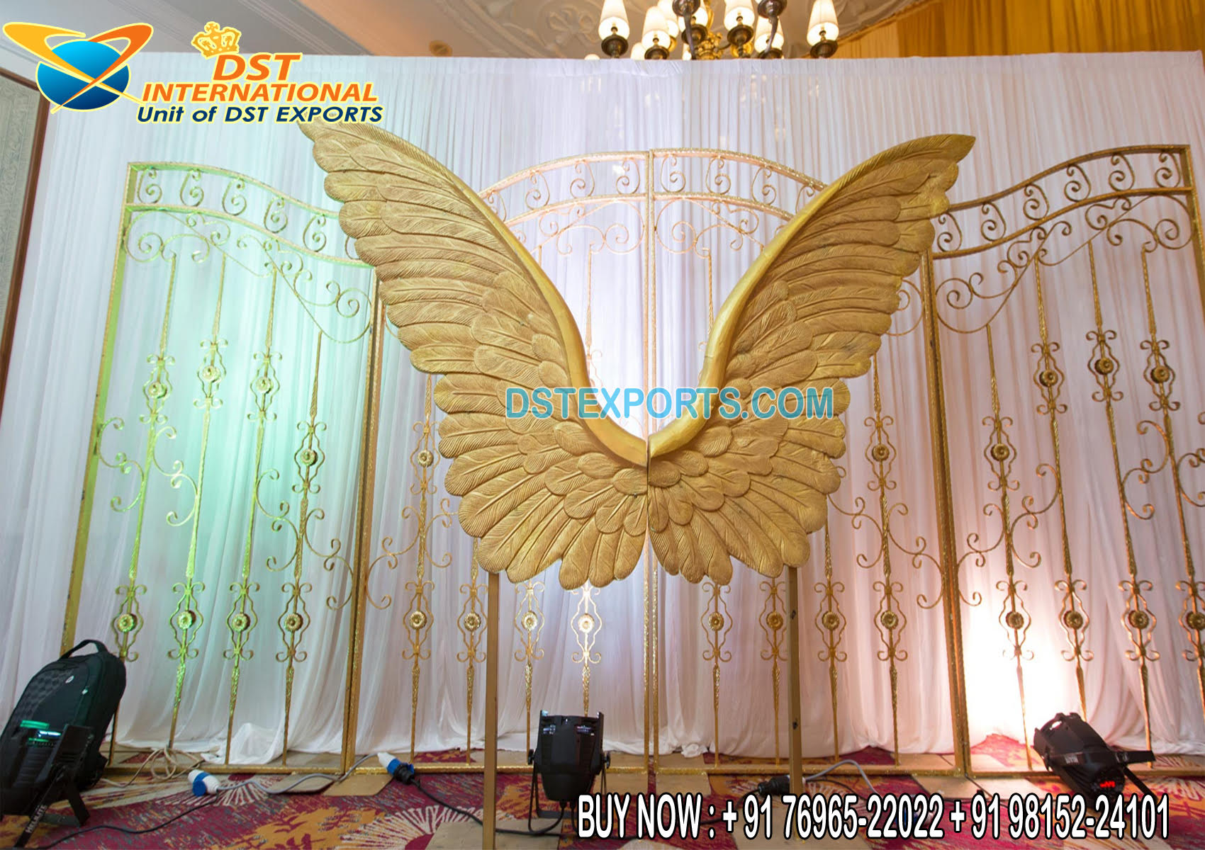 Luxury-Wedding-Gold-Metal-Gate-Frame-Decoration
